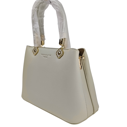 Craft Style Elegant Beige Top Handle Handbag 3