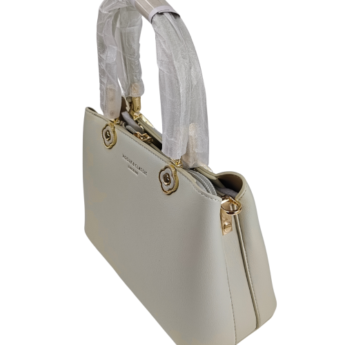 Craft Style Elegant Beige Top Handle Handbag 3