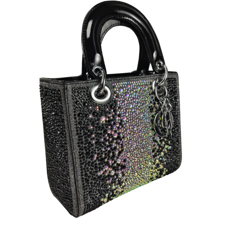 Luxury Crystal Mini Black Handbag - Craft Style