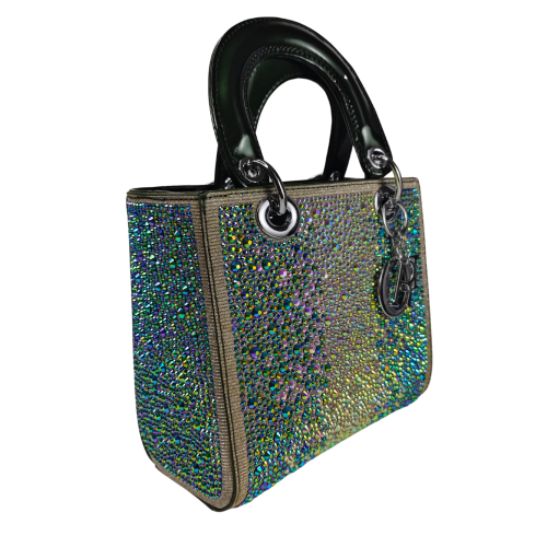 Luxury Crystal Mini Green Handbag - Craft Style
