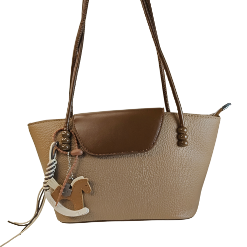 Minimalist Pebbled Vegan Leather Shoulder Bag SA299