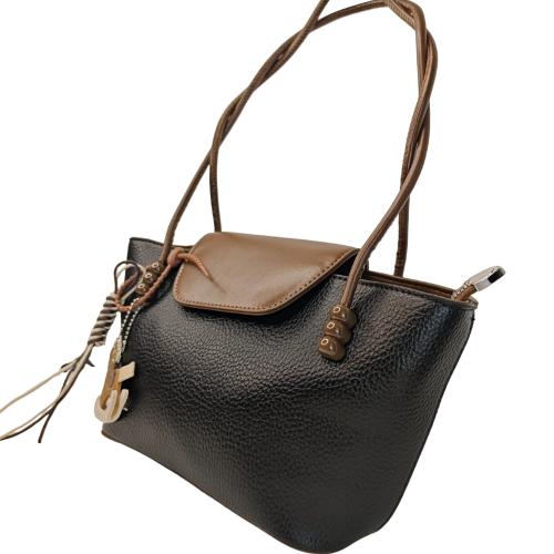 Minimalist Pebbled Vegan Leather Shoulder Bag – Craft Style SA299