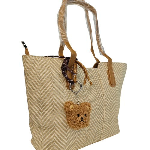 Craft Style Elegant Woven Tote Handbag SA299