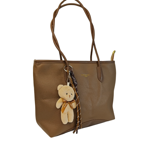 Premium Pebbled Vegan Leather Tote – Craft Style SA299