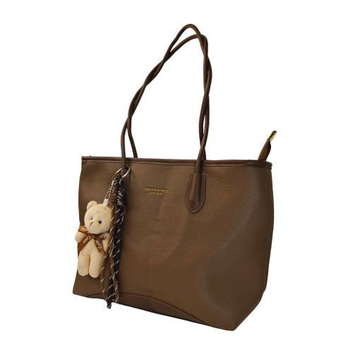 Premium Pebbled Vegan Leather Tote – Craft Style SA299