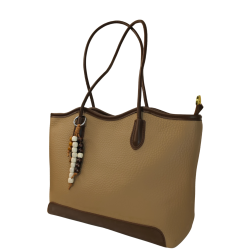 Premium Pebbled Vegan Leather Tote – Craft Style SA299C