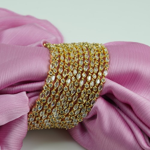 Craft Style Premium Stone Studded Bangle1