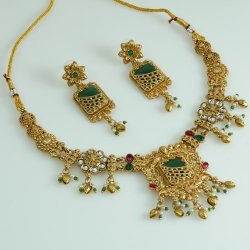 Antique South Indian Multi Choker Set D