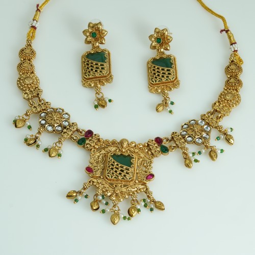Antique South Indian Multi Choker Set D