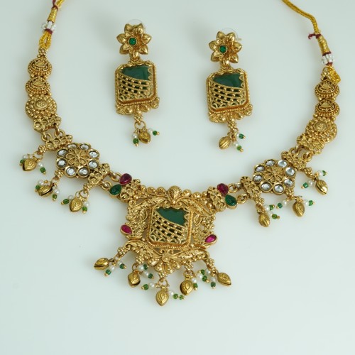 Antique South Indian Multi Choker Set D
