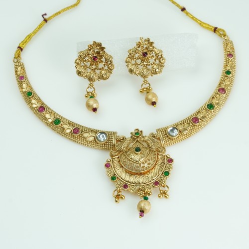 Antique South Indian Multi Choker Set1