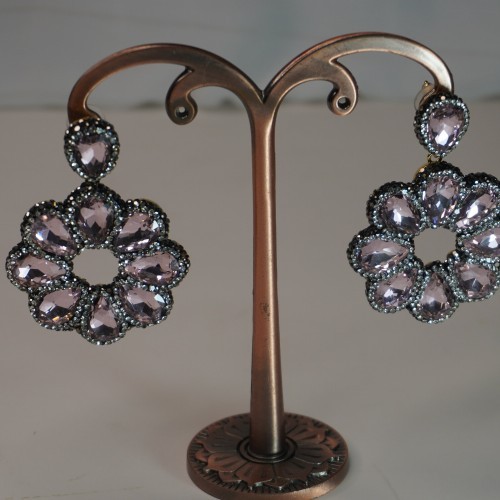 Pink Stone Earring ANG767