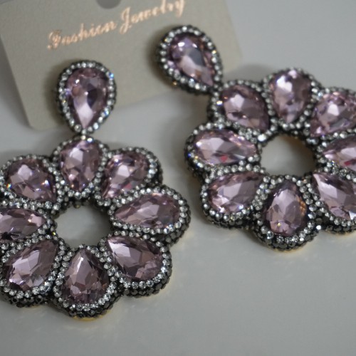Pink Stone Earring ANG767