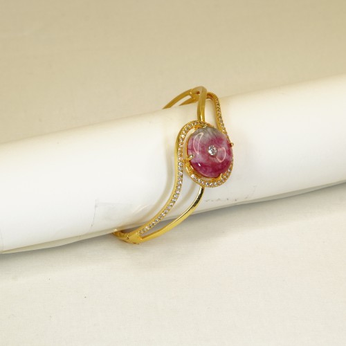 Dazzling Pink Stone Turkish Bracelet 5