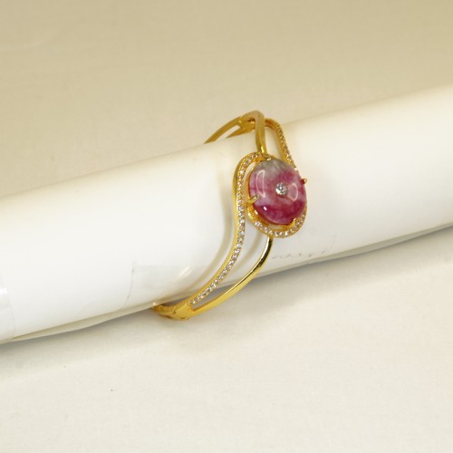 Dazzling Pink Stone Turkish Bracelet 5