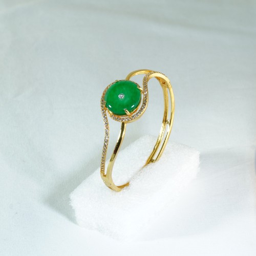 Dazzling Green Stone Turkish Bracelet 5