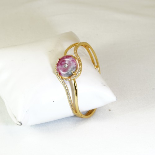 Dazzling Pink Stone Turkish Bracelet 5