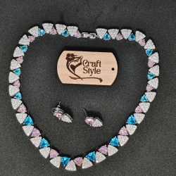 Color Fantasy Diamond Cut Necklace  YMC1033/4