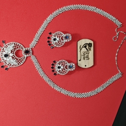 Long Diamond-Cuts Necklace/Ex-1-H2541-14-2900-Blue