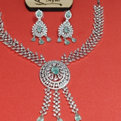 Diamond Cuts Necklace Set/Ex-1-GM9197-7-2680-Pestal