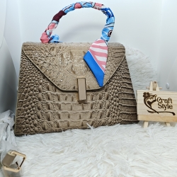 Crocodile Texture Leather Ladies Bag