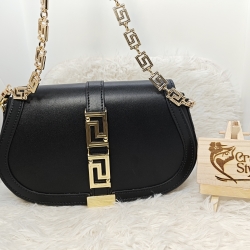 Versace Leather Ladies Bag-Black