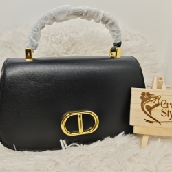 DIOR LEATHER HANDBAG BLACK