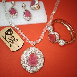 Natural Stone Necklace Set ANJ767/5