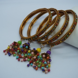 Beaded Jhumka Bangles H20621/14