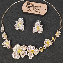 Orchid Diamond Cut Necklace YMC1033/5