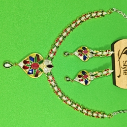 Diamond Cuts Necklace Set/Ex-1-H20607-1-1850