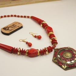 Colorful Chelsi Necklace Set 8118/3