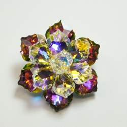 Crystal Flower Brooch Acc3179/2