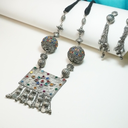 Oxidize Ball Necklace Set K68/2