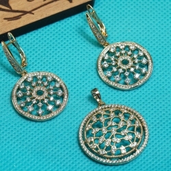 Diamond Cuts Pendent Set Xuping52