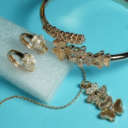 Floral Zirconia Pendent Set Xuping20A