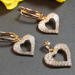 Heart AD Pendent Set Xuping53B