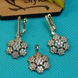 Exclusive Diamond-Cuts Locket Set Xuping B56