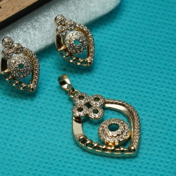 Exclusive Diamond Cuts Locket Set Xuping B69