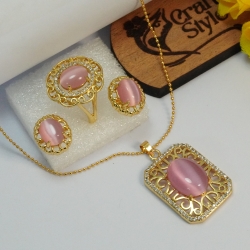 Elegant Crown Locket Jewelry Set SJF1477/13