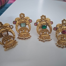 Antique Gold Finger Ring with Stone/H23467/7(4)