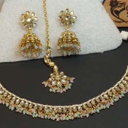 Pink &amp; Pastel Kundan Choker Set H23469/2
