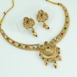 Antique South Indian Multi Choker Set1